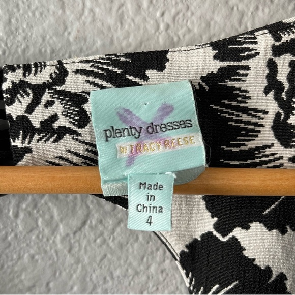 Plenty by Tracy Reese Black and White Floral Sheath Dress Size 4 - Picture 9 of 10